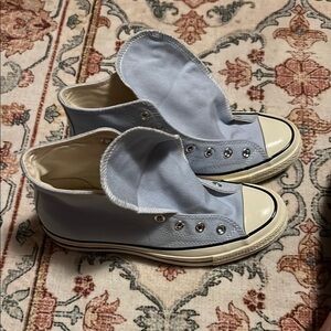 Light Blue High-Top Converse